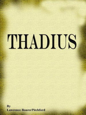 cover image of Thadius